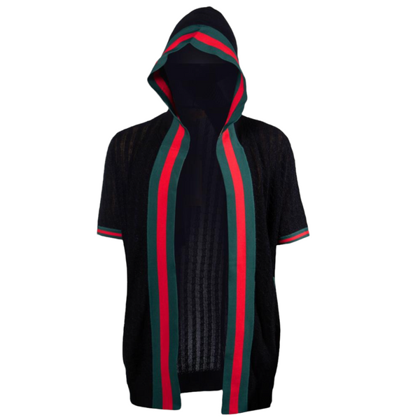 Prestige "Delmonte" 3/4 Length Hoodie (Black/Red/Green) 122