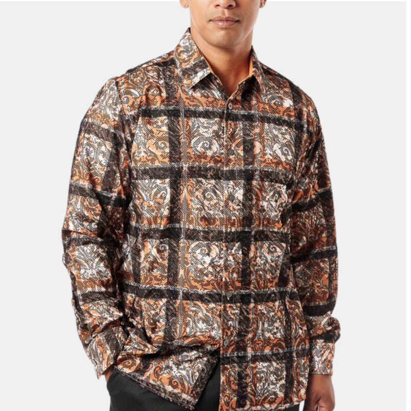 Stacy adams "Raphael" Shirt 4939 (Brown)