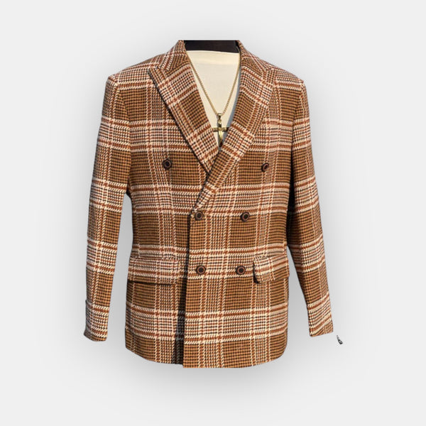 Inserch "GQ" Blazer Windowpane (Brown/Cream/Rust)