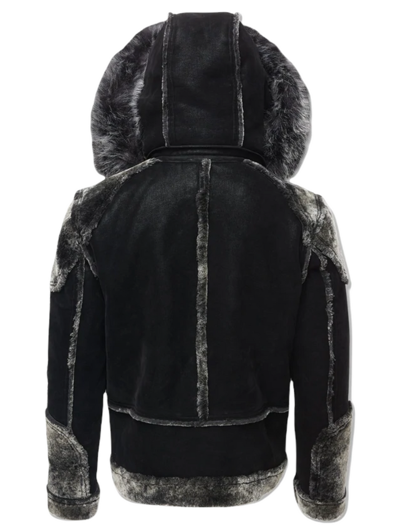 Jordan Craig "Motto" Shearling Coat (Black)