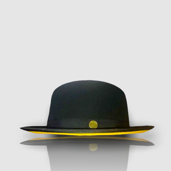 Bruno Capelo Red Bottom Hat "keenan" (Black/Gold)