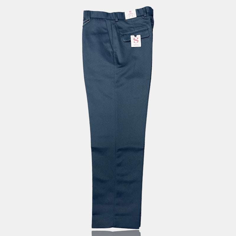 Dress pant no pleat (Navy) Silversilk Co.