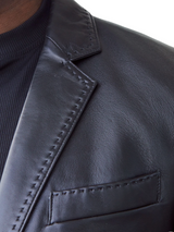 Inserch Leather "Broadway" Blazer (Black)