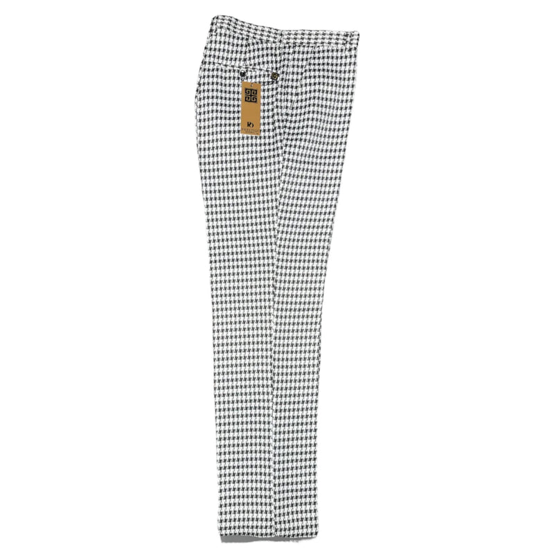 Prestige Plaid Pant (Black/White) White-3