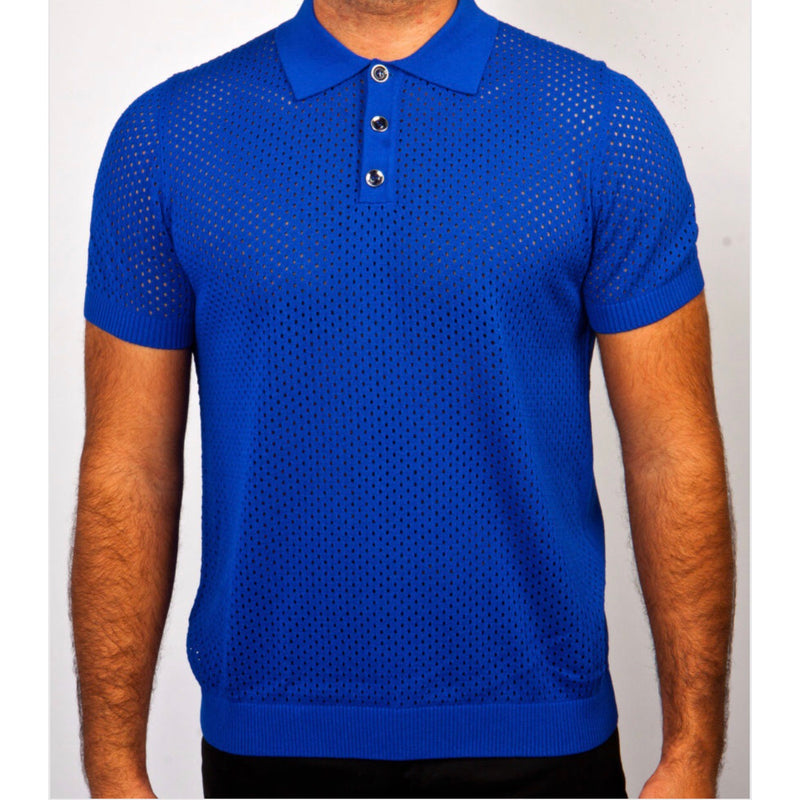 Prestige Polo Knit (Royal Blue)