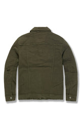 Jordan Craig Denim "jagger" Jacket (Army Green)