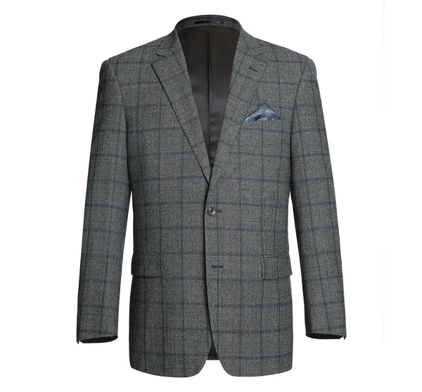 Renoir Sport Coat Window Pane (Gray/Green)