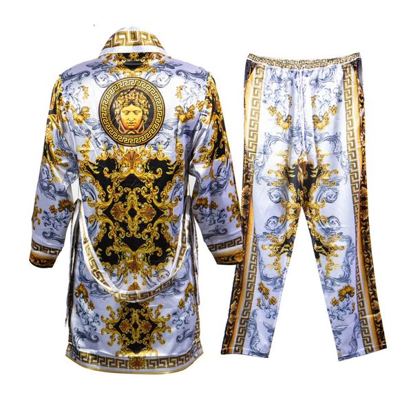 Prestige Luxury Robe Set (White/Gold)